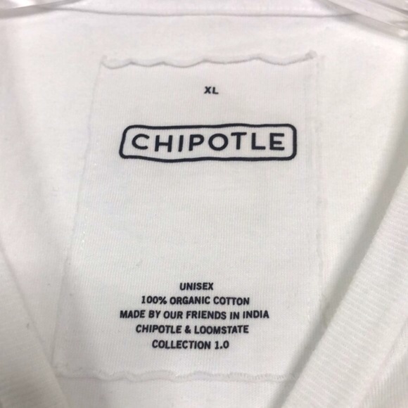 LOOMSTATE CHIPOTLE MEXICAN GRILL AVOCADO POCKET TEE SIZE XL - Picture 2 of 5